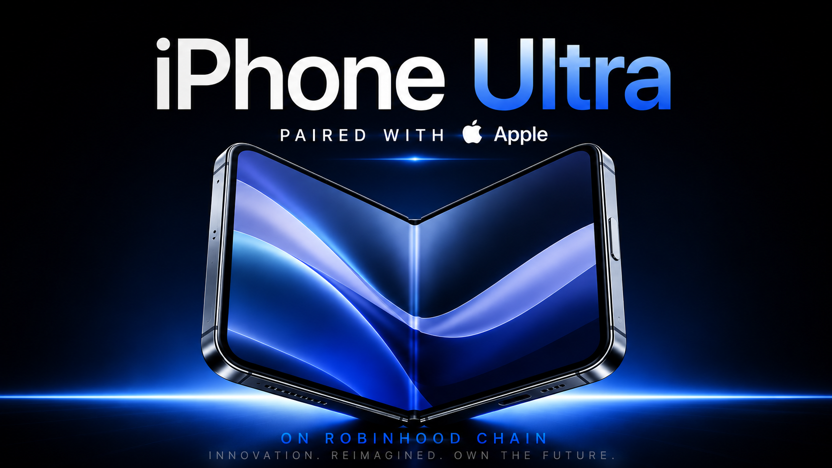 iPhone Ultra foldable concept paired with Apple on Robinhood Chain