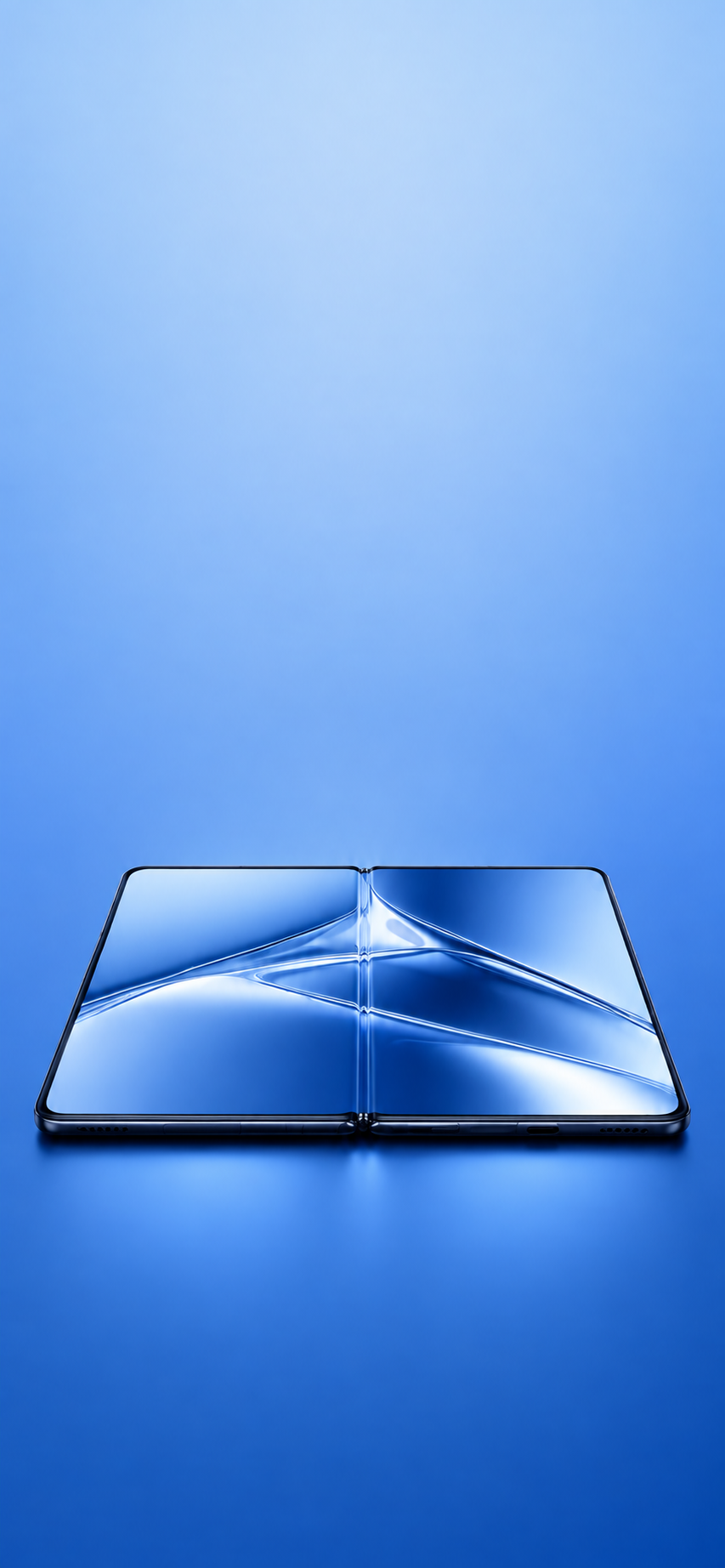 Fully opened foldable smartphone concept render